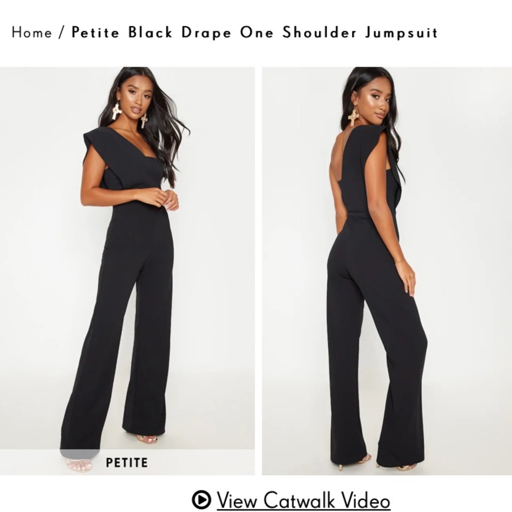 NWT Pretty Little Thing one shoulder jumpsuit